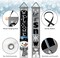 Welcome Winter Snowman Gray Porch Banner Sign, Let It Snow Snowflake Buffalo Plaid Check Door Decorative Hanging Banner Flag, Christmas Holiday Seasonal Decoration Home Outdoor Decor